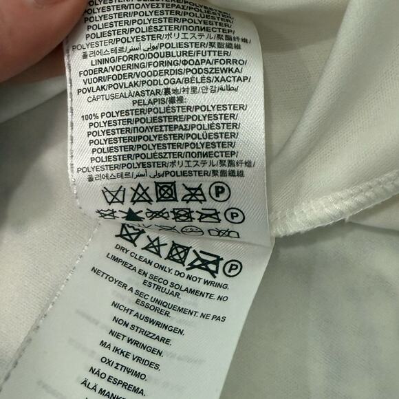 Guess White Lace Crochet Back Cut Out Criss Cross Alameda Mini Dress size 8 - Picture 6 of 12